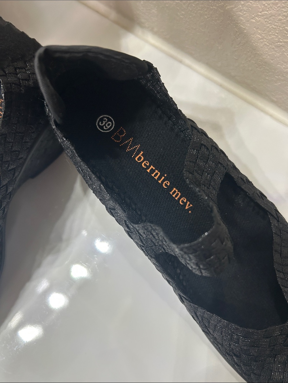 Bernie Mev. Black brand new open toe shoes. Great look - Picture 2 of 5